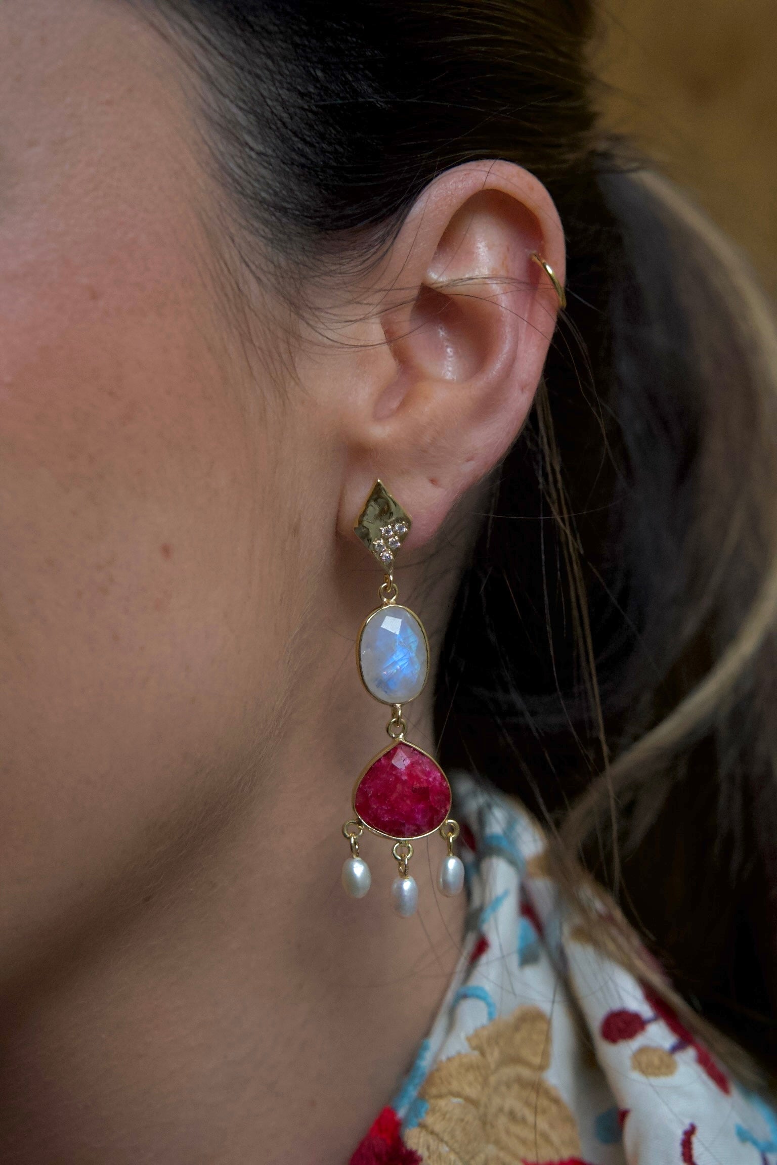 Pendientes Clavel