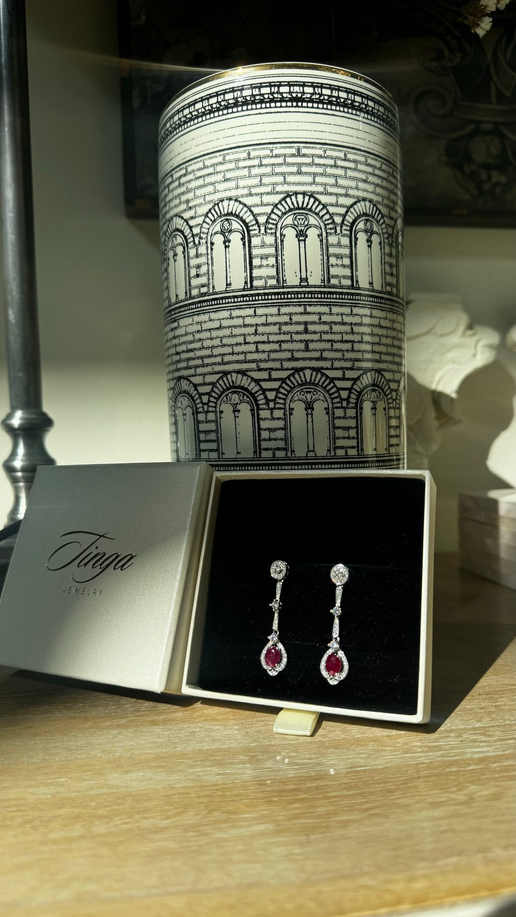 Pendientes Alcázar Esmeralda