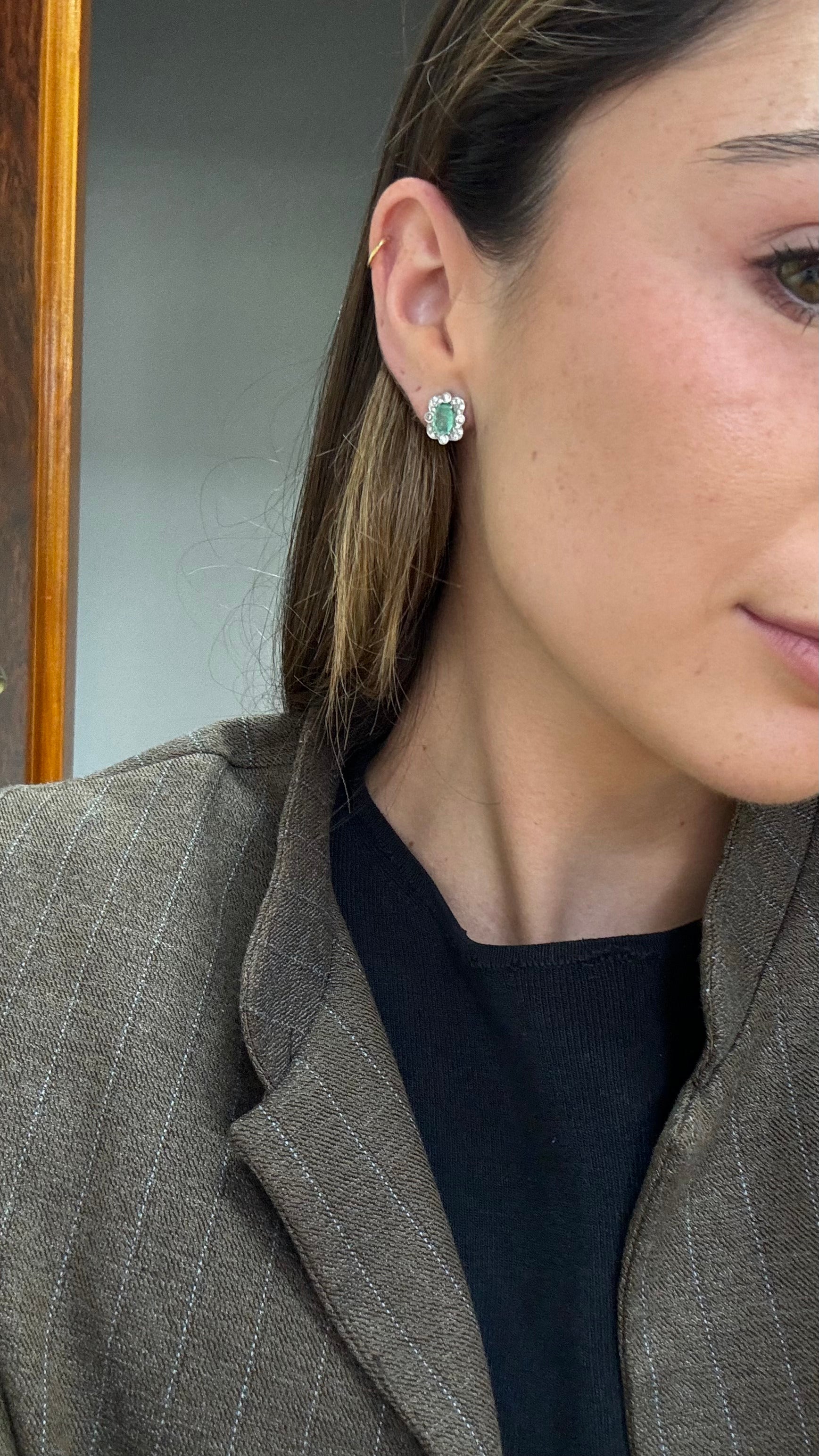 Pendientes Esmeralda Califal