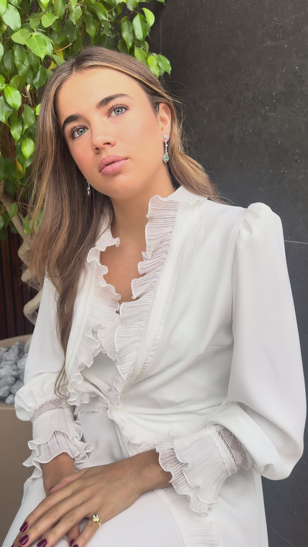 Pendientes Alcázar Esmeralda